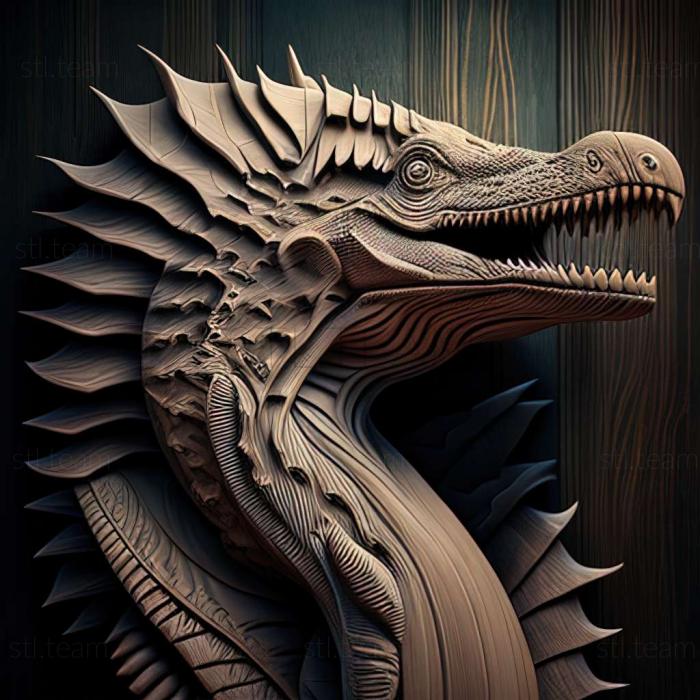 3D модель Спинозавр (STL)